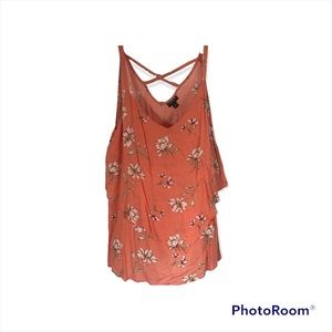 TORRID SIZE 0 COOL ADJUSTABLE SPAGHETTI STRAP BLOUSE